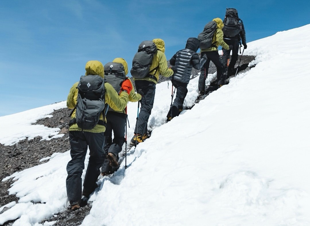 Kilimanjaro glaciers and summit crater