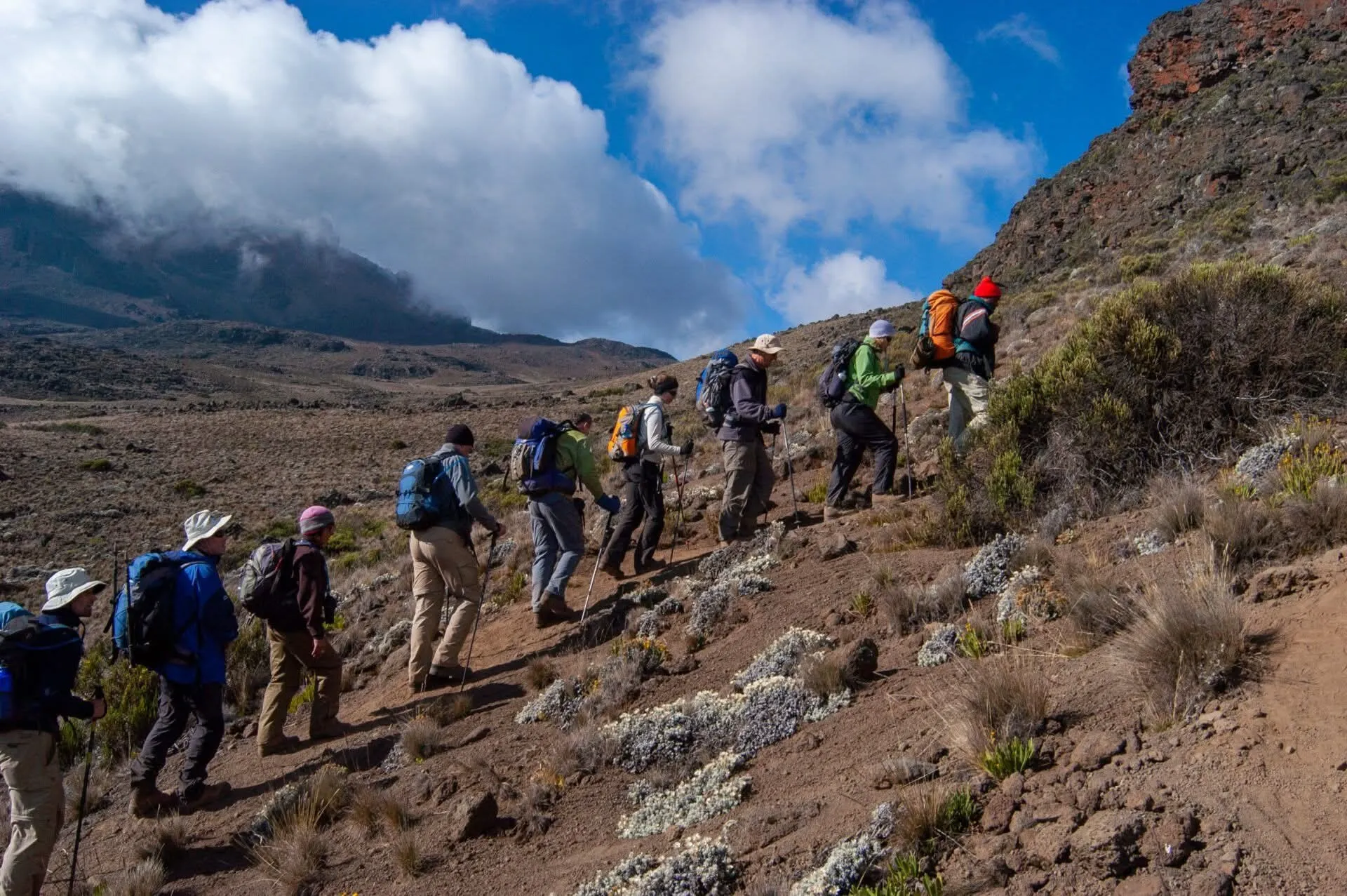 Mount Kilimanjaro snow-capped peak trekking adventure