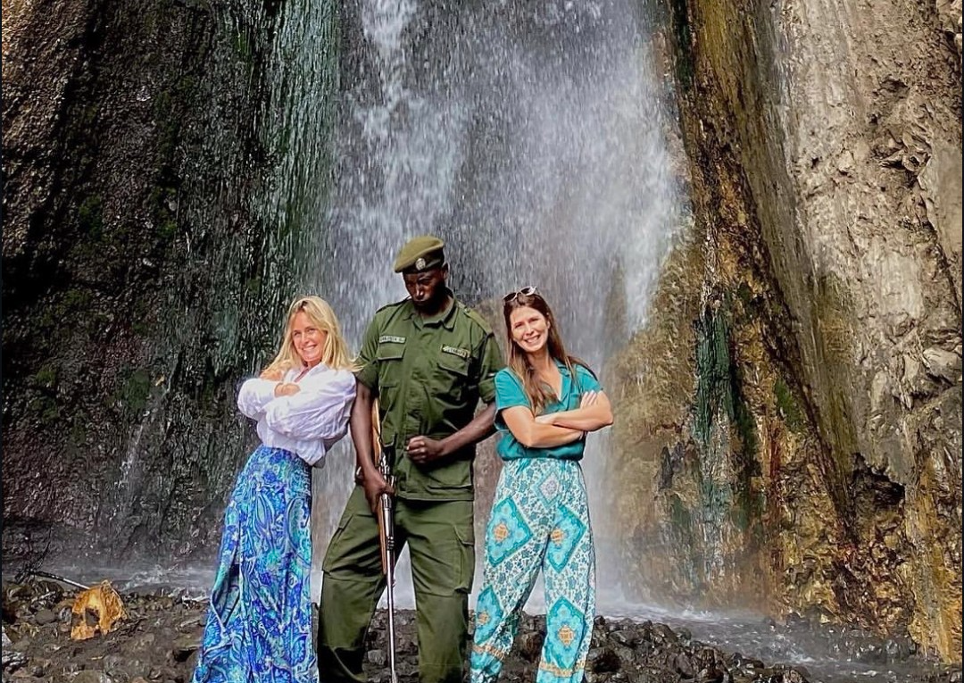 Walking safari in Arusha National Park with Mount Meru