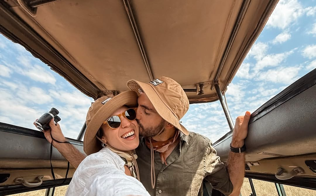 Romantic honeymoon safari